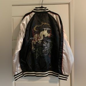 Vintage Japanese Sukajan Embroidered Bomber Jacket